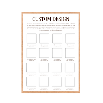 Custom design bucketliste A3